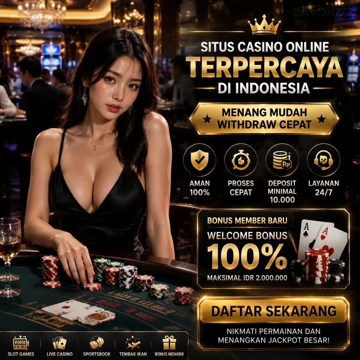 Ikon aplikasi zavonzo resmi